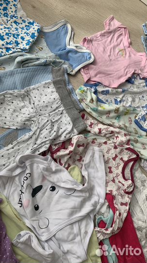 Детские вещи пакетом на девочку 56 62 68
