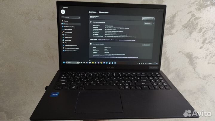 Ноутбук acer extensa 15 i7-1165g7 / 16 гб ram