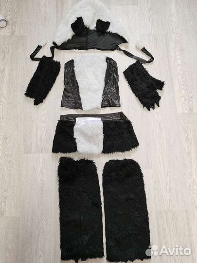 Новогодний карнавальный костюм панды женский