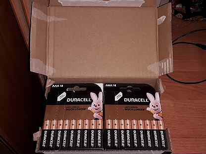 Батарейки Duracell AAA18 две коробки