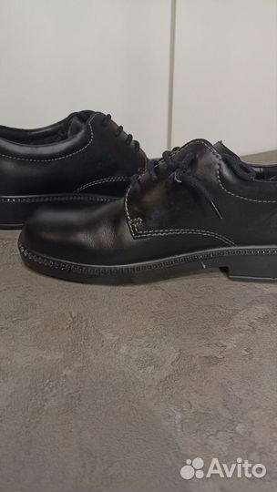 Туфли ботинки ecco детские черные классичекие