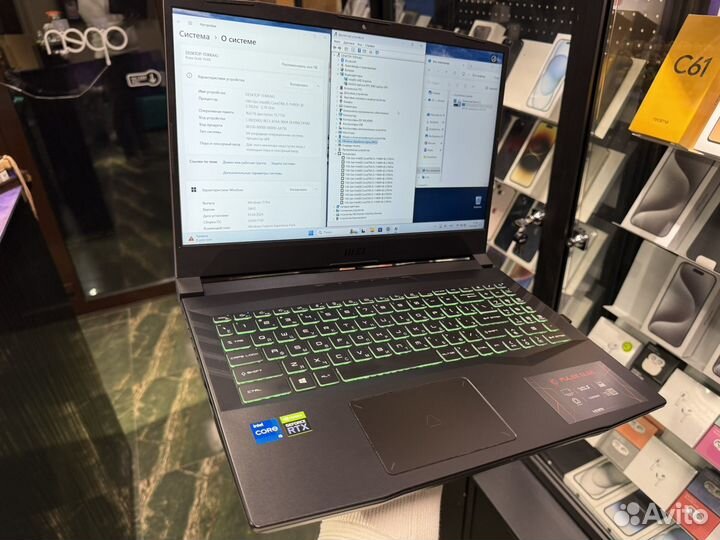 Игровой ноутбук RTX 3060 Core i5 MSI Pulse GL66