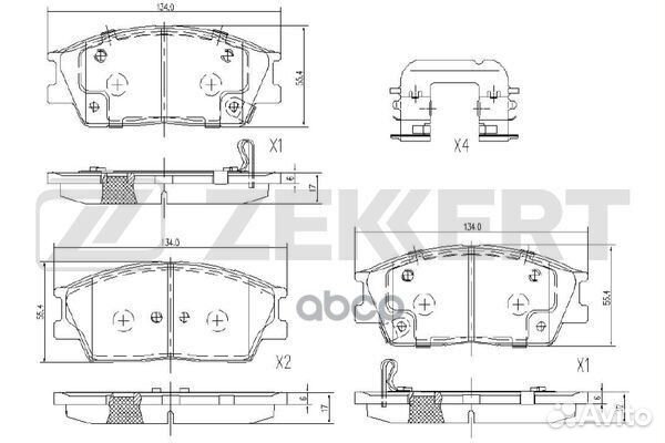 Колодки торм. диск. передн. Kia Soul III 19- (д