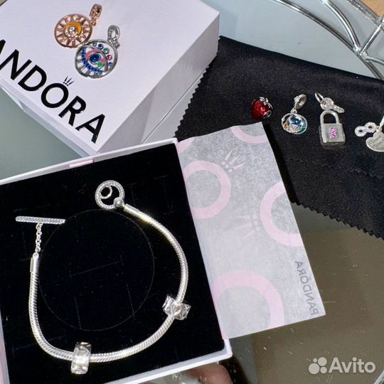 Браслет pandora с шармами цена за все