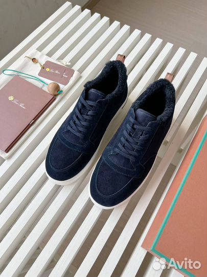 Кеды зимние Loro Piana мужские премиум с мехом