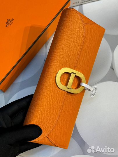Сумка hermes Клатч из кожи Epsom