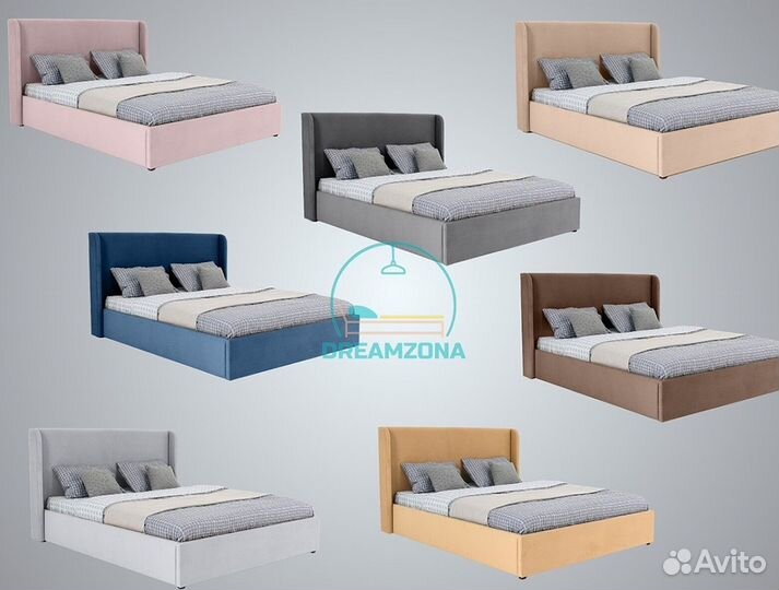 Кровать Нэнси с мягким изголовьем от производителя