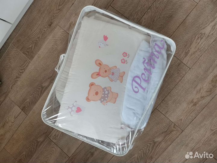 Набор бортики, комплект постельного белья