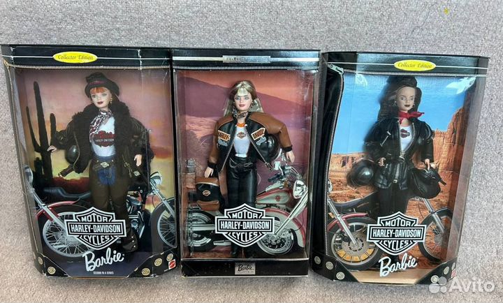Barbie & Ken Harley Davidson & Fat Boy Motorcycle