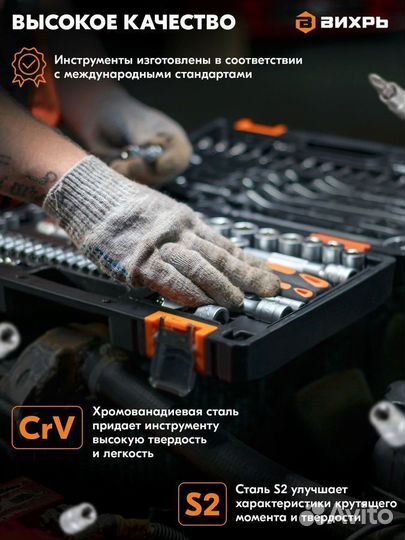 Набор инструментов Вихрь 29 предметов