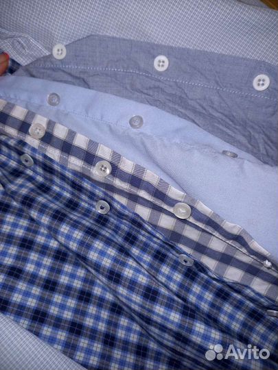 Летние рубашки, джинсы, джинсовки 134-140