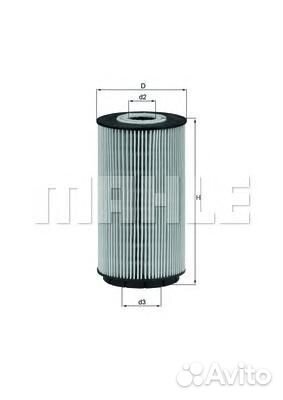 Фильтр масляный VAG 6.0 W12 03- ox557d Mahle/Kn