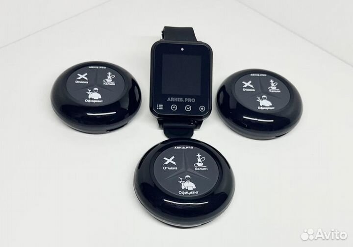 Кнопка вызова официанта влагозащищенная комплект