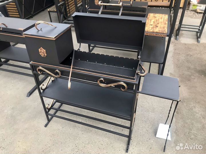 Мангал с топкой 