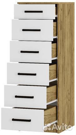 Комод дуб крафт - белый в наличии
