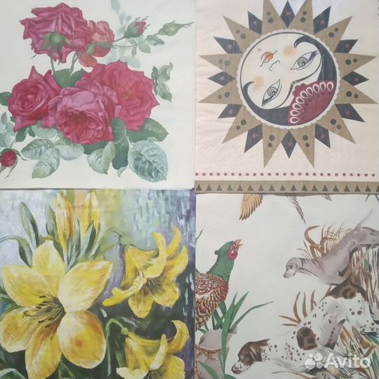 Салфетки для декупажа и коллекции наборы