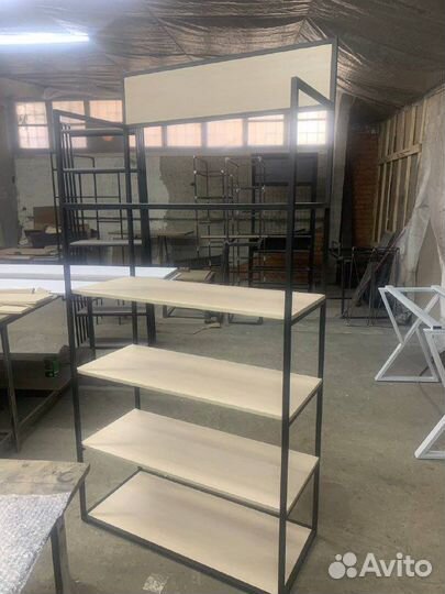 Торговые стеллажи лофт