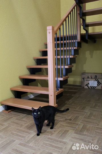 Лестница на металлокаркасе