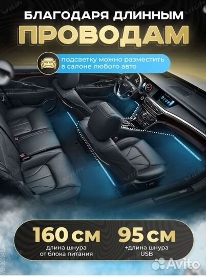 Атмосферная подсветка для авто или дома