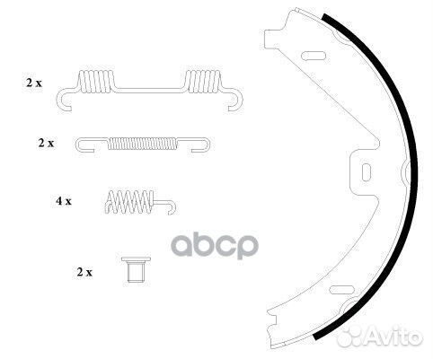 8DA 355 050-081 Колодки ст.торм.mercedes W212 2