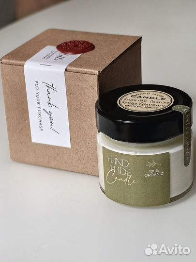 Арома свечи из натурального воска