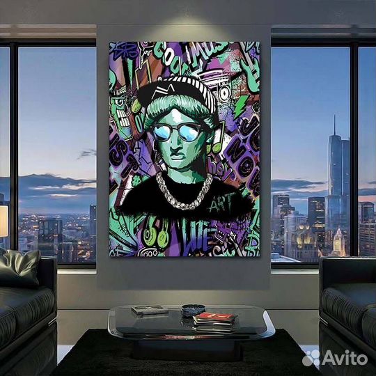 Картина современная на холсте с готовой натяжкой