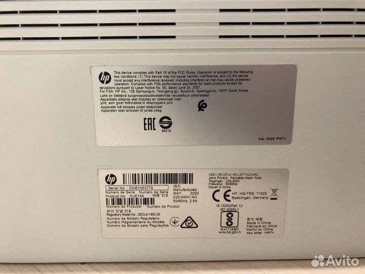 Принтер лазерный HP Laser 107r