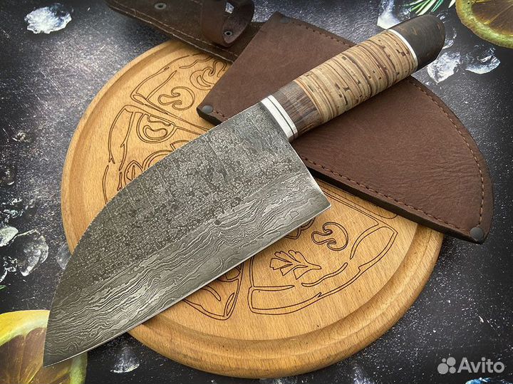 Сербский нож №3 Дамасская сталь