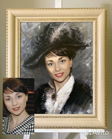 Напишу портрет Маслом на холсте