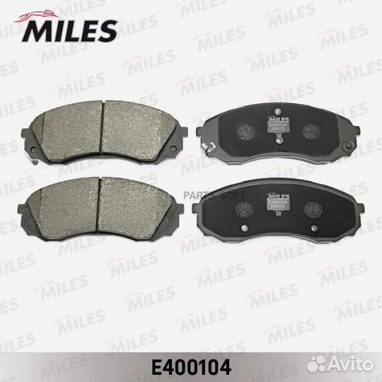 Miles E400104 Колодки тормозные haval H9/hyundai H