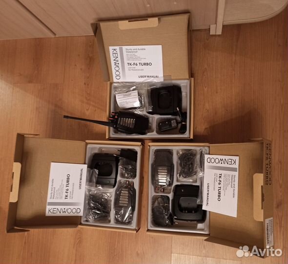 Комплект раций Kenwood TK-F6 turbo + гарнитура