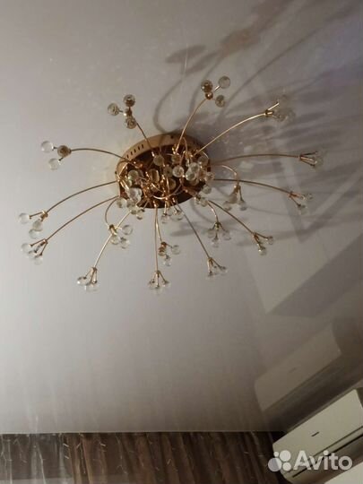 Люстра потолочная хрустальная