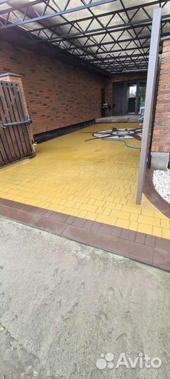 Мойка тротуарной плитки