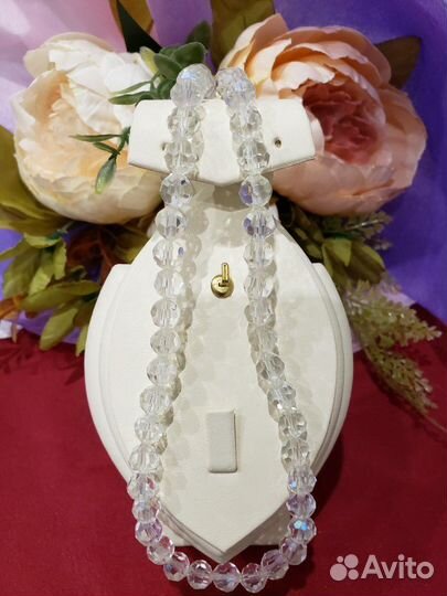 Старинные бусы чешский хрусталь