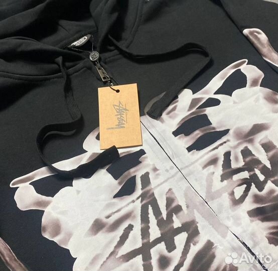 Зип худи Stussy рефлектив