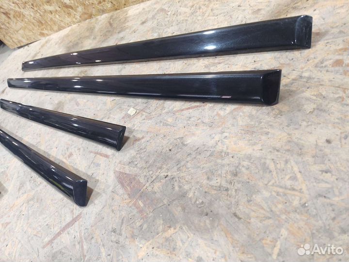 Молдинги дверные чёрные глянец BMW E39 седан