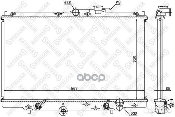 10-25277-SX радиатор системы охлаждения АКПП H