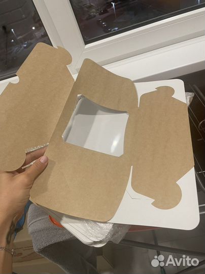 Самосборный короб для 4 и 6 капкейков