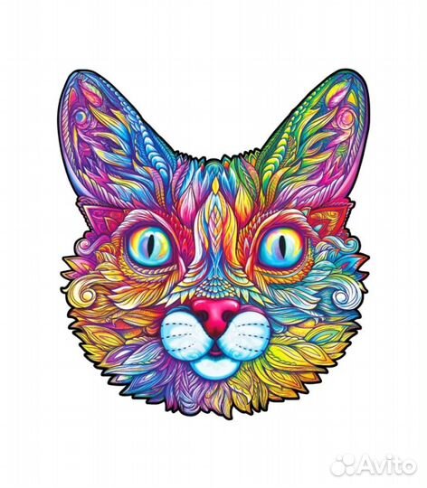 Фигурный пазл Unidragon, Выразительный Кот, размер