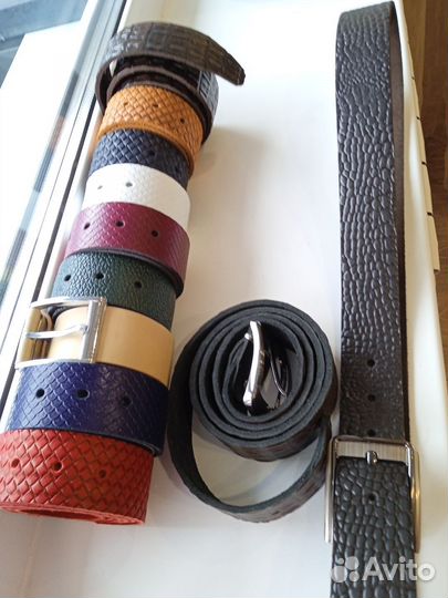 Мужской ремень из натуральной кожи