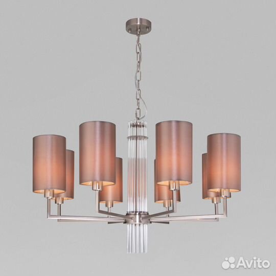 Подвесная люстра Eurosvet Soffio 60134/8 никель