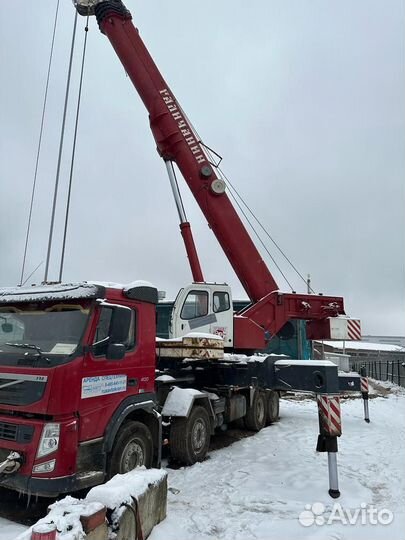 Аренда и услуги автокрана-вездехода, 25 т, 30.7 м, с гуськом 9 м