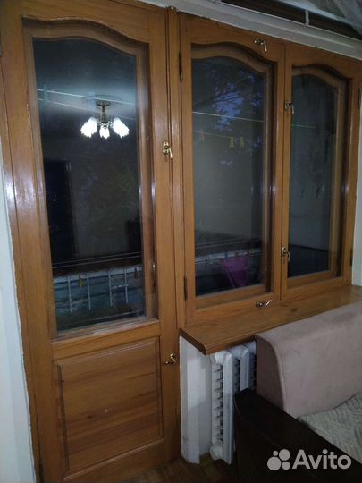 Деревянные балконный блок