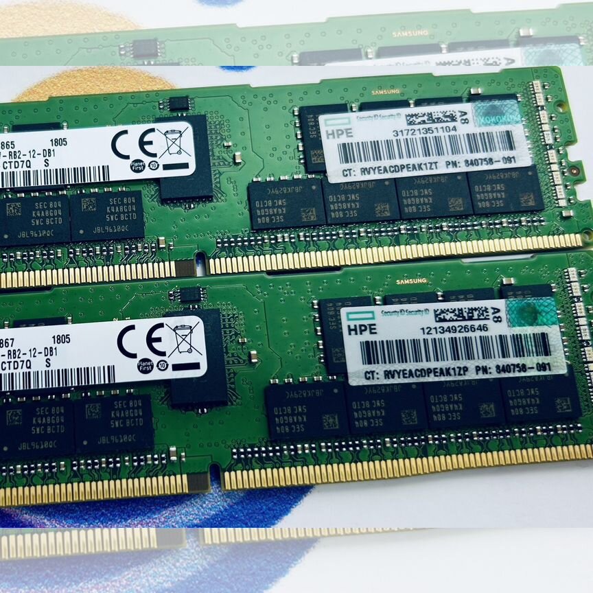 [840758-091] Ddr4 32gb Ecc Reg Серверная Память Hp 840758-091