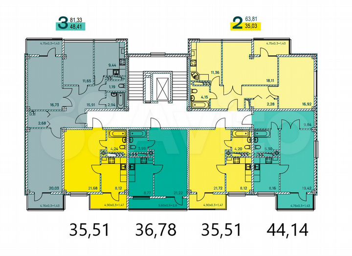 1-к. квартира, 36,8 м², 5/9 эт.