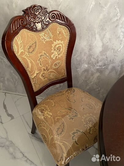 Стол со стульями бу