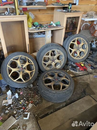 Литье диски r17 5x100 с резиной