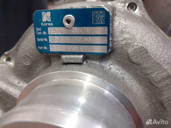 Турбина 28200-4A470 KIA Sorento/ Starex D4CB