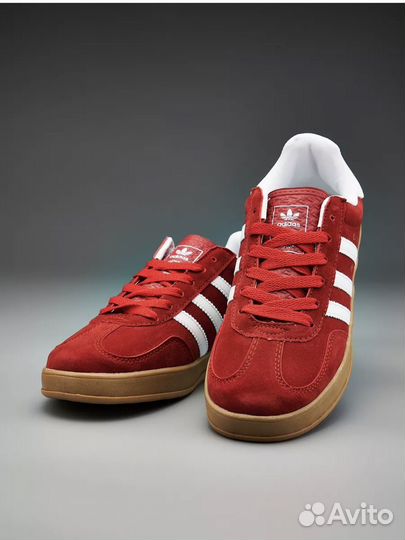 Кроссовки adidas gazelle красные и черные