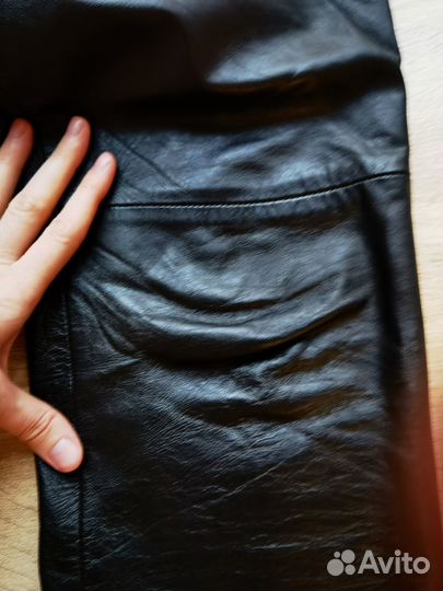 Мужские кожаные штаны M плотные